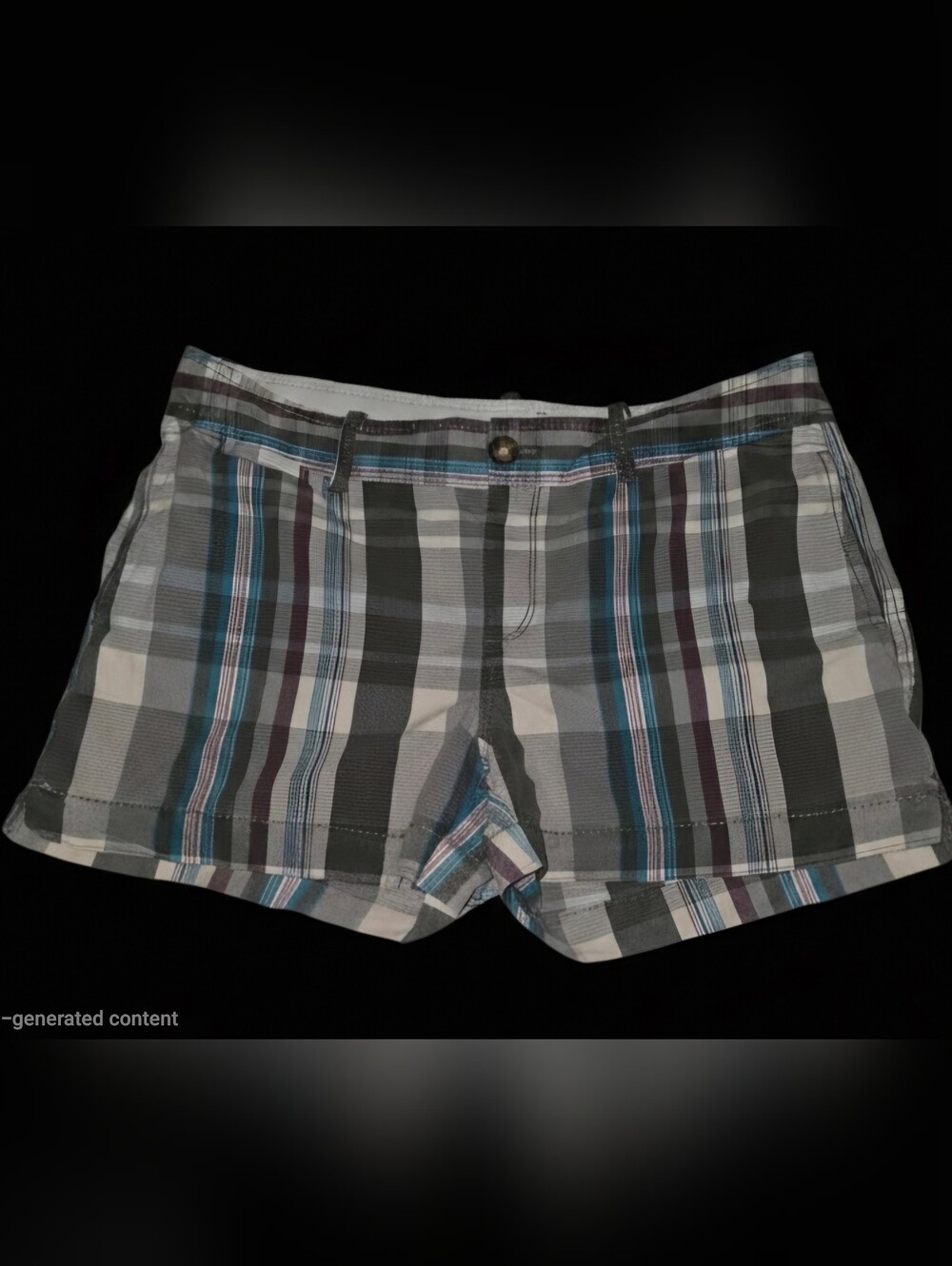 Old Navy Women's Plaid Low Rise Casual Shorts Size 10
